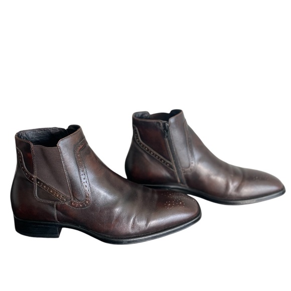 Johnston & Murphy Men’s Leather Zippered Detail Boot Size 11 - Picture 3 of 8